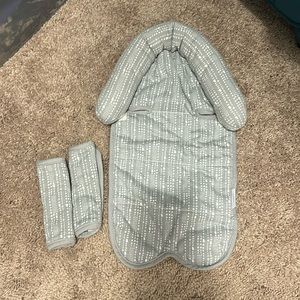 Car Seat Cover and Head Support with straps